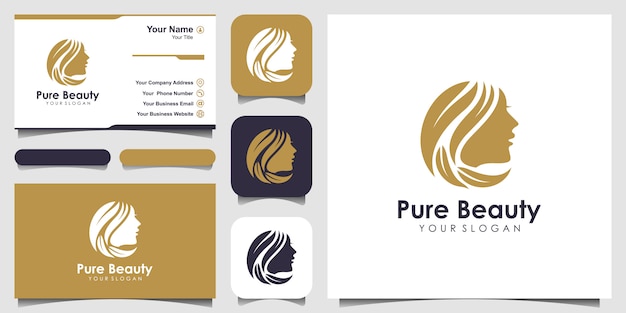 Download Free Woman Hair Salon With Nature Concept Logo And Business Card Use our free logo maker to create a logo and build your brand. Put your logo on business cards, promotional products, or your website for brand visibility.