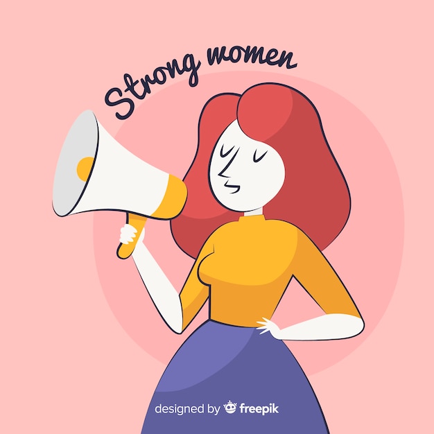Download Woman power background | Free Vector