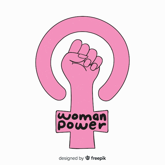 Woman power background | Free Vector