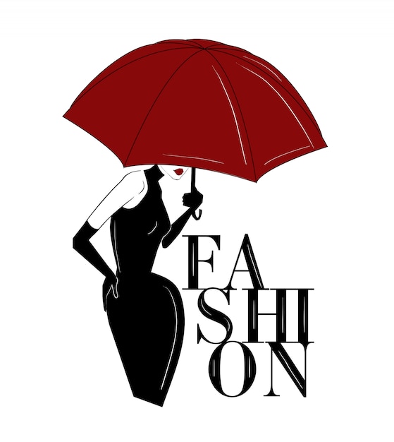 Download Free Woman Under Red Umbrella Fashion Premium Vector Use our free logo maker to create a logo and build your brand. Put your logo on business cards, promotional products, or your website for brand visibility.