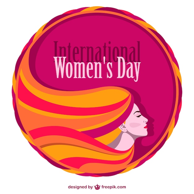 Woman's day graphics Free Vector