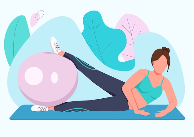 flat yoga ball