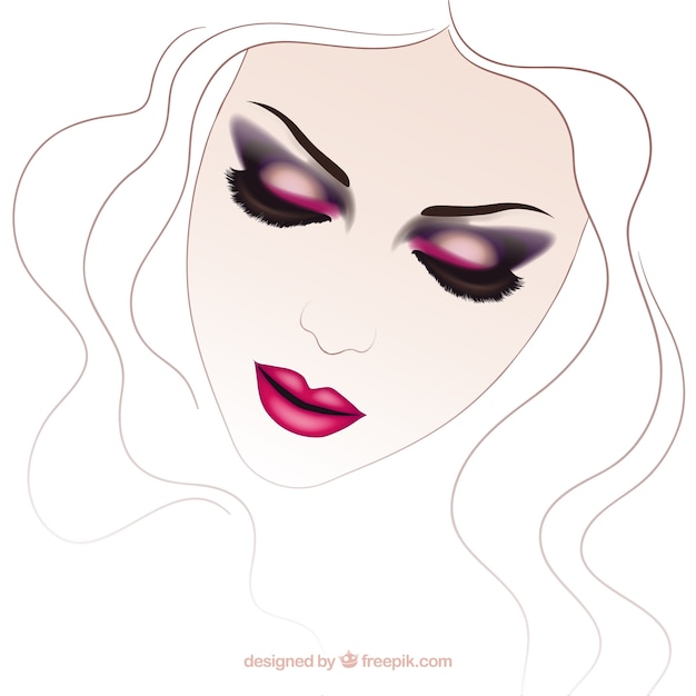 Download Free Woman With Make Up Free Vector Use our free logo maker to create a logo and build your brand. Put your logo on business cards, promotional products, or your website for brand visibility.