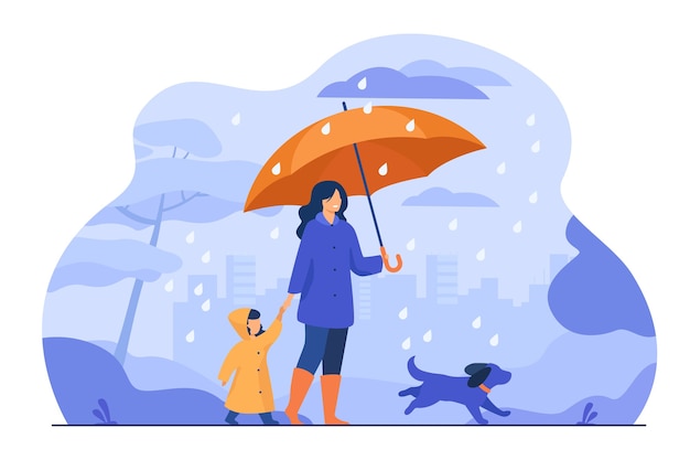 dog walking umbrella