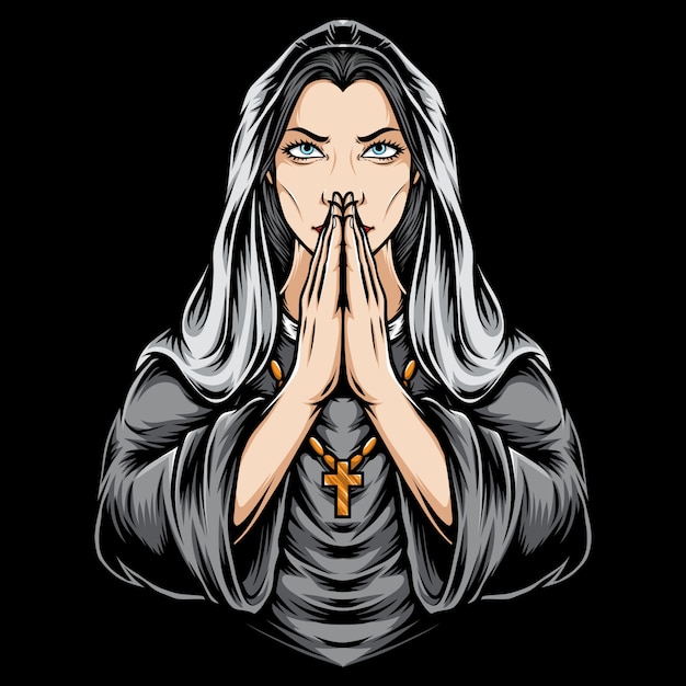 Download Free Women Praying Logo Illustration Premium Vector Use our free logo maker to create a logo and build your brand. Put your logo on business cards, promotional products, or your website for brand visibility.