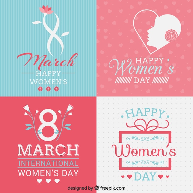 Women\'s day cards collection