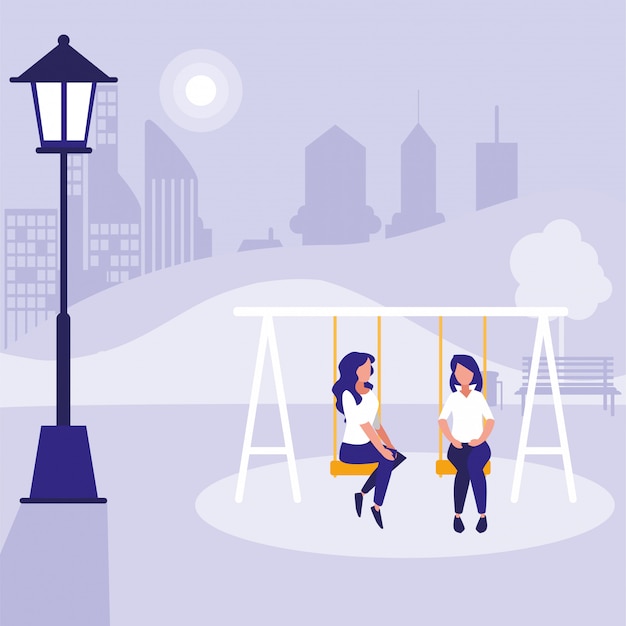 Download Free Women Sitting In Park In The City Premium Vector Use our free logo maker to create a logo and build your brand. Put your logo on business cards, promotional products, or your website for brand visibility.