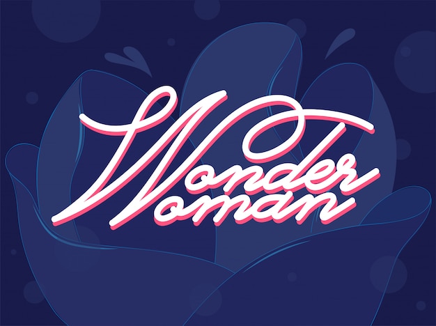 Download Free Wonder Woman Font On Blue Flower Background Premium Vector Use our free logo maker to create a logo and build your brand. Put your logo on business cards, promotional products, or your website for brand visibility.