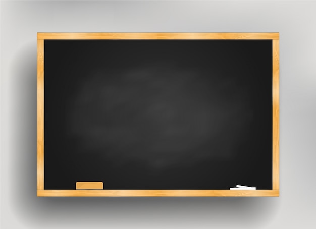 Premium Vector Wooden Blackboard