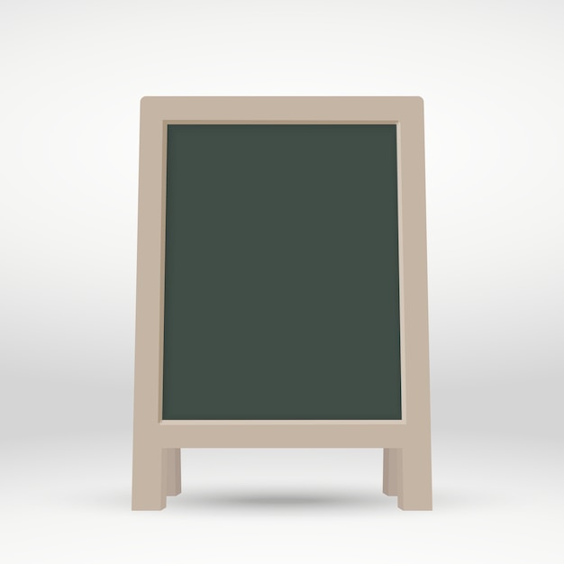 Premium Vector | Wooden blank street sandwich board