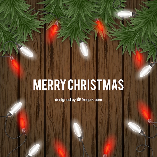 Wooden christmas background