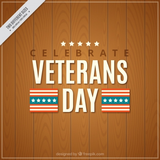 Wooden textured background for veterans
day
