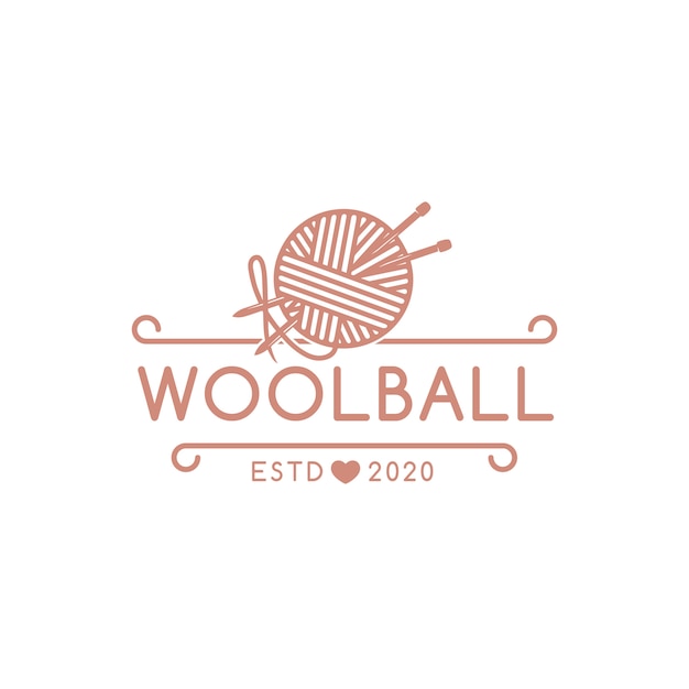Download Free Wool Ball Emblem Logo Template Premium Vector Use our free logo maker to create a logo and build your brand. Put your logo on business cards, promotional products, or your website for brand visibility.