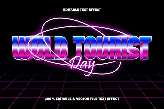 premium-vector-word-tourist-day-text-effect