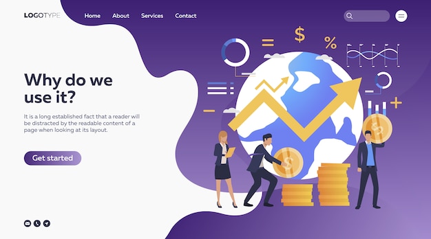 Workers counting money Free Vector