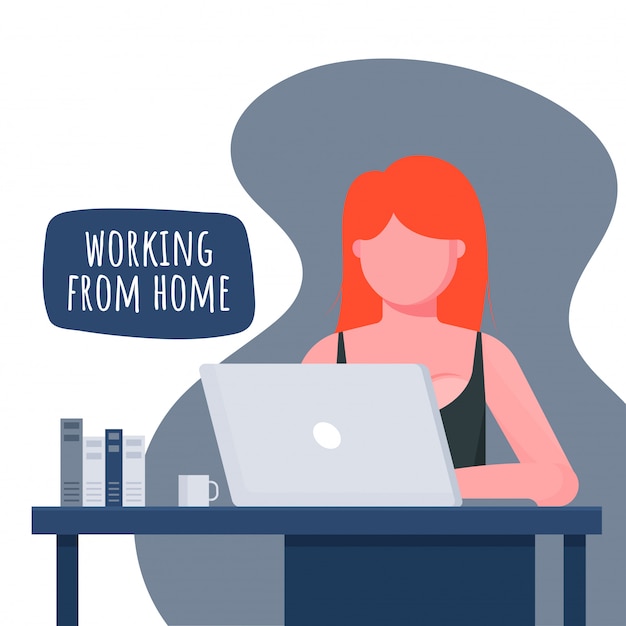 Download Free Working From Home In Quarantine Illustrations Of Working At Home Use our free logo maker to create a logo and build your brand. Put your logo on business cards, promotional products, or your website for brand visibility.