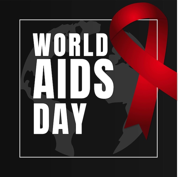 Premium Vector | World aids day banner design template