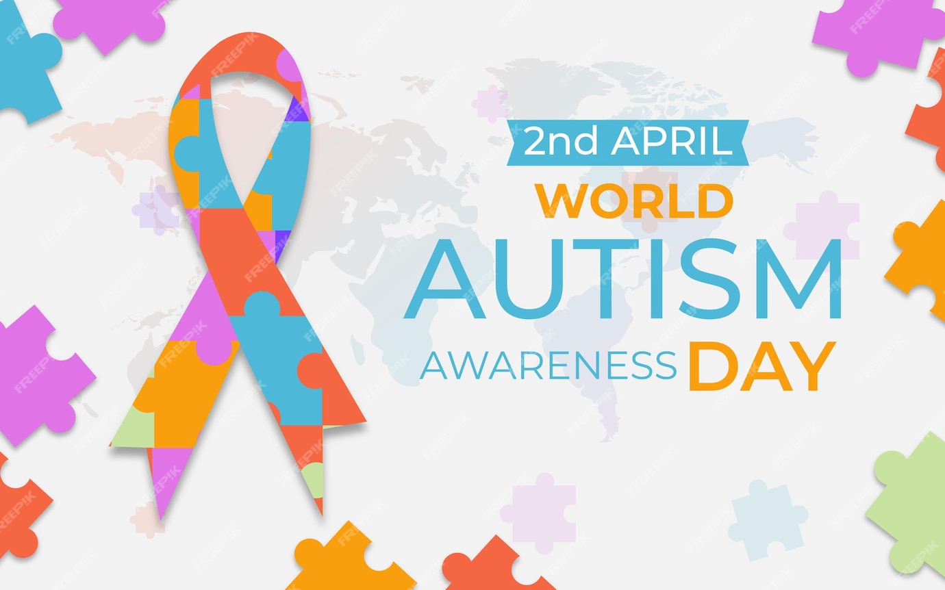 Premium Vector | World autism awareness day banner