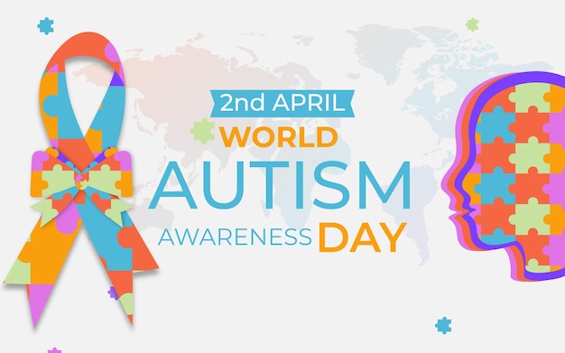 Premium Vector | World Autism Awareness Day Banner