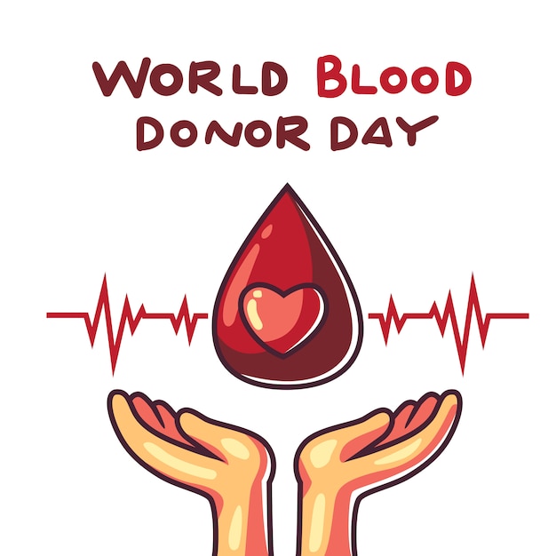 Premium Vector | World blood donor day