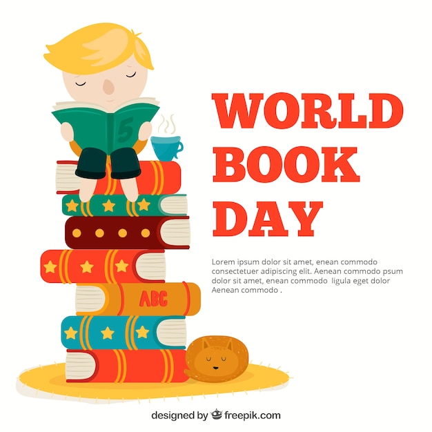 Free Vector | World book day background