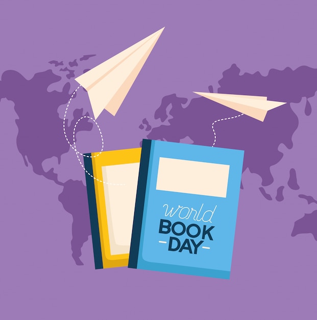 World book day illustration | Free Vector