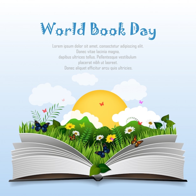 Download Free World Book Day With Open Book And Green Grass Premium Vector Use our free logo maker to create a logo and build your brand. Put your logo on business cards, promotional products, or your website for brand visibility.