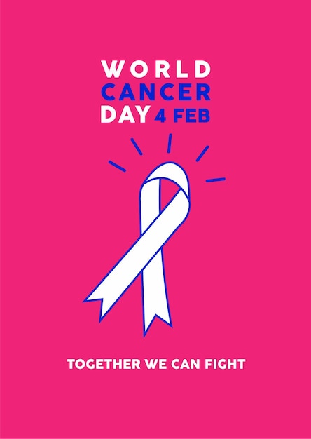 Premium Vector World Cancer Day Poster Or Banner Illustration Background 4 February 4316