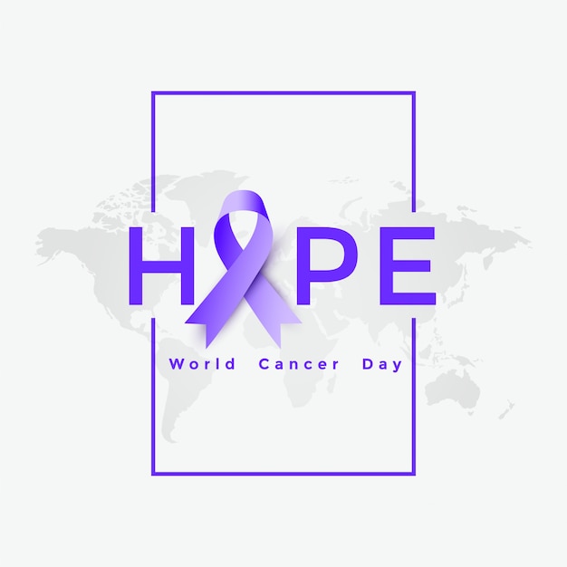 Free Vector World Cancer Day Poster Illustration