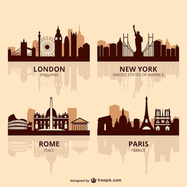 Download London Skyline Vectors, Photos and PSD files | Free Download