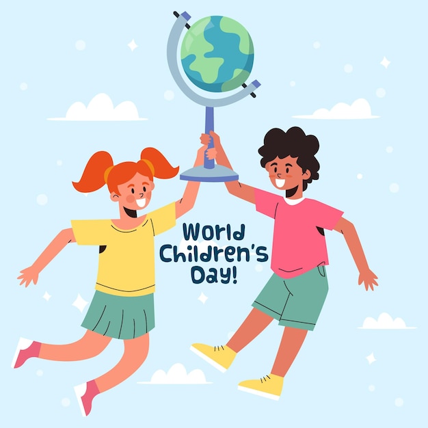 Free Vector | World childrens day