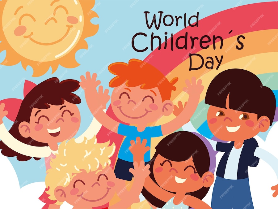 Premium Vector World childrens day