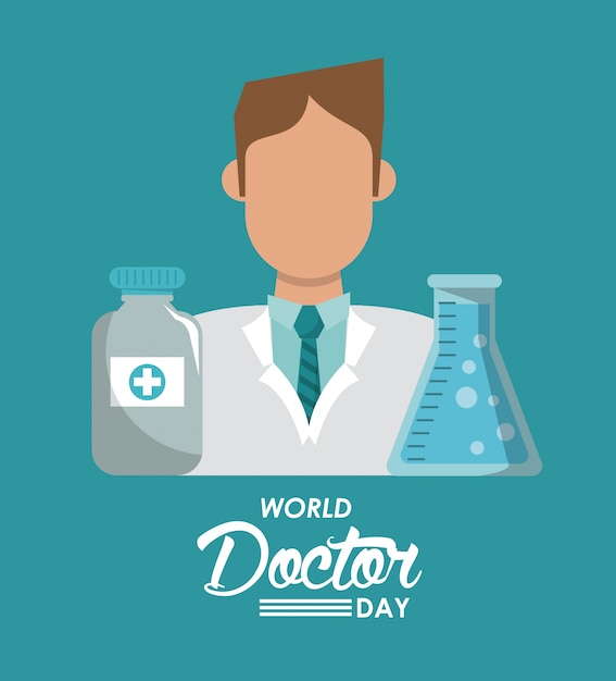 Premium Vector World doctor day