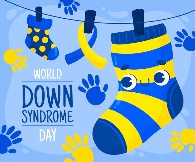 Free Vector | World down syndrome day hand drawn