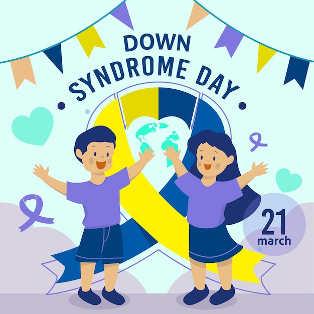 Free Vector World down syndrome day