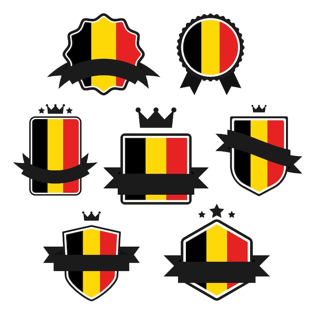 Download World flags series, flag of belgium. | Premium Vector