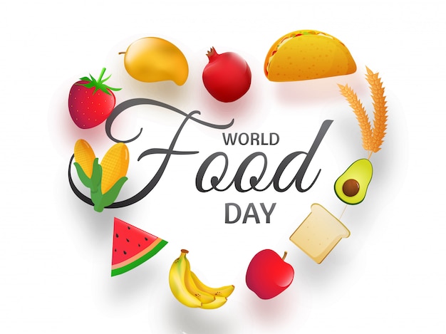 Premium Vector World Food Day Banner