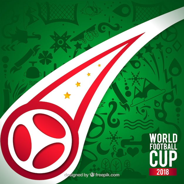 World football cup background with
pattern