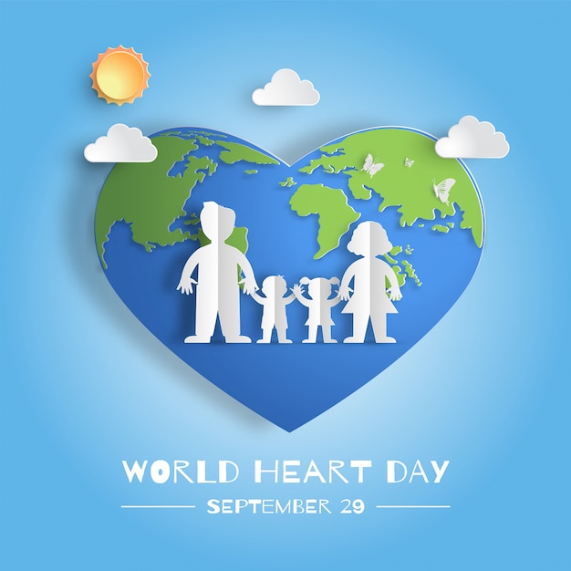 Download World heart day concept, family holding hands. | Premium ...