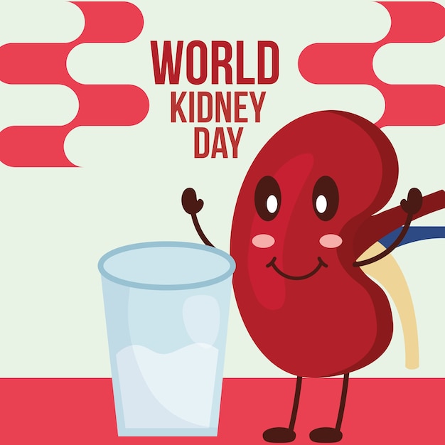 Premium Vector | World kidney day