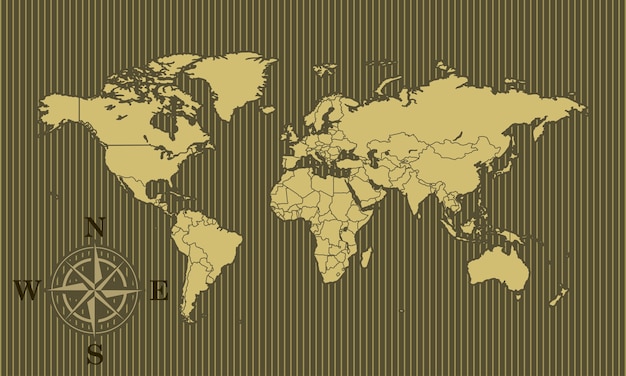 World map background Premium Vector