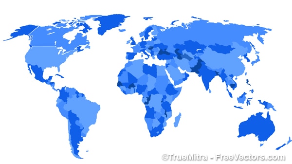 Free Vector | World map illustration