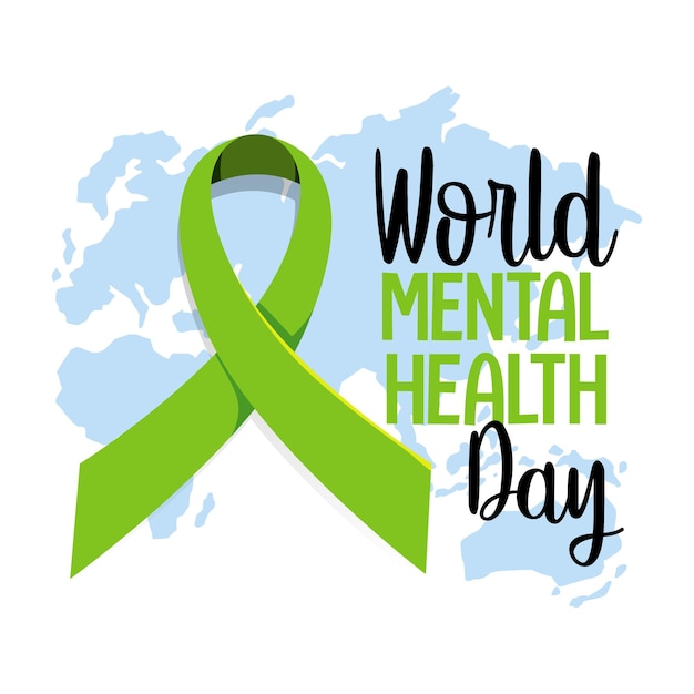 Premium Vector | World mental health day banner or logo isolated on ...