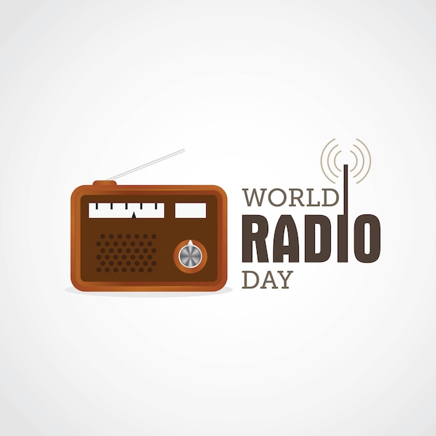 Premium Vector | World radio day