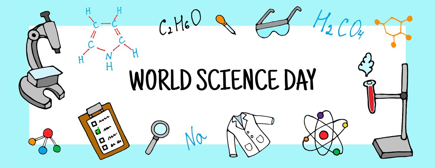 Premium Vector | World science day poster or banner background ...