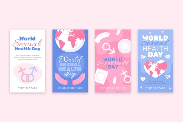 Free Vector World Sexual Health Day Instagram Stories Collection