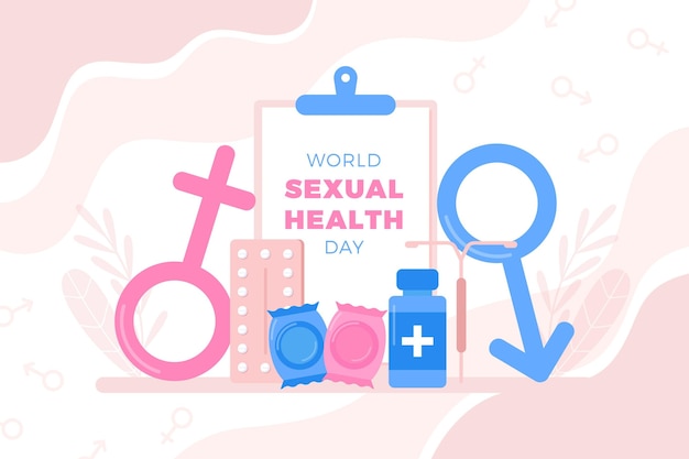 Free Vector World Sexual Health Day With Gender Signs 4850