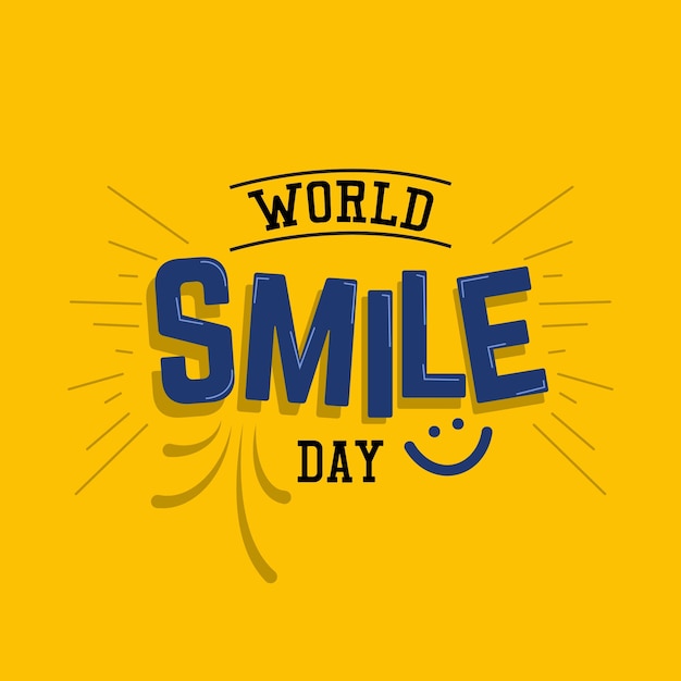 Premium Vector World Smile Day Design Template