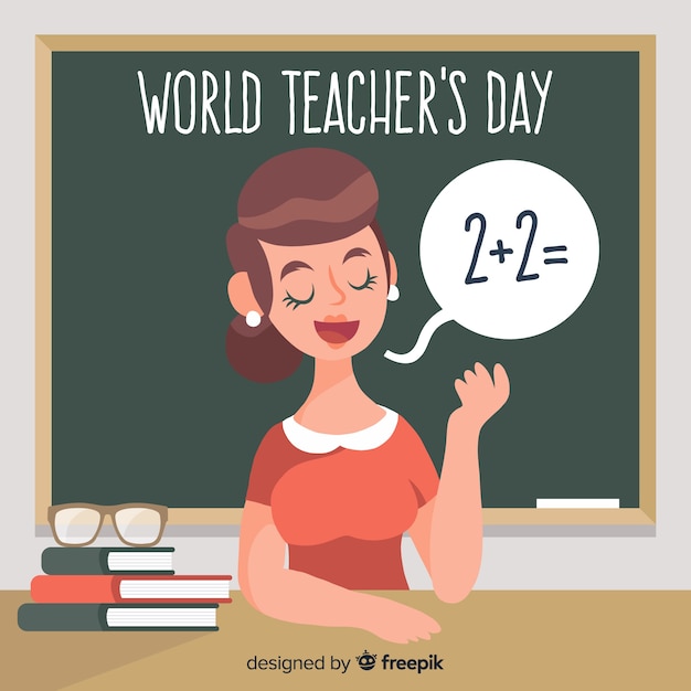 World teachers' day composition female
teacher