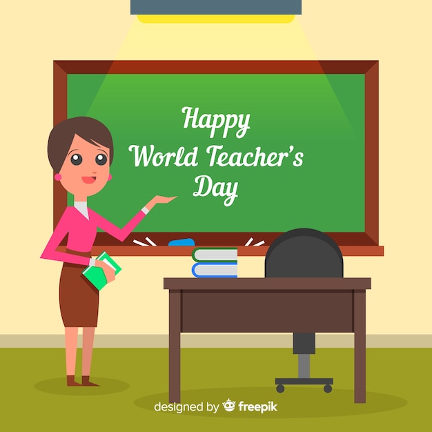 World teachers' day composition female
teacher